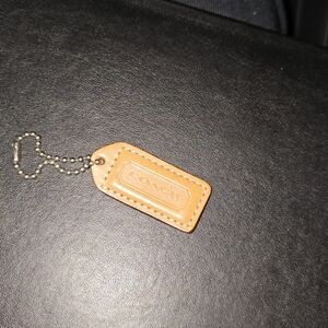 Coach Leather Tag